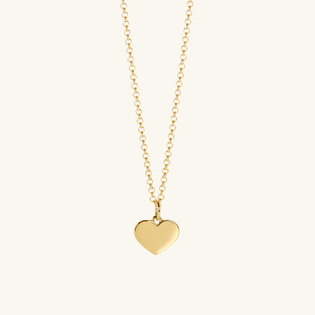 Heart Necklace Gold